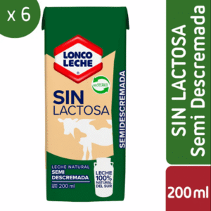 Pack 6 lonco leche de 200mL Sin Lactosa
