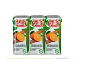 Pack 6 Jugos Watts Naranja