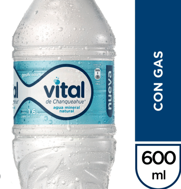Agua Vital con gaz 600mL