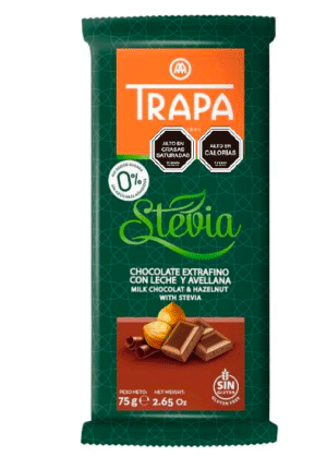 Chocolate Trapa con avellana (stevia)