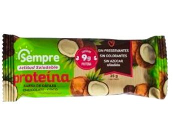 Barras dátiles Chocolate y coco