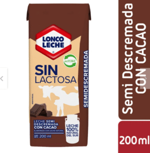 Pack 6 lonco leche de 200mL Sin Lactosa Chocolate