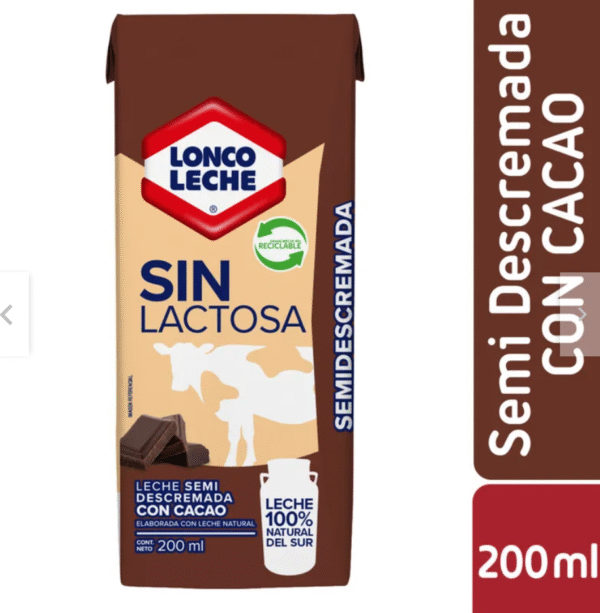Pack 6 lonco leche de 200mL Sin Lactosa Chocolate